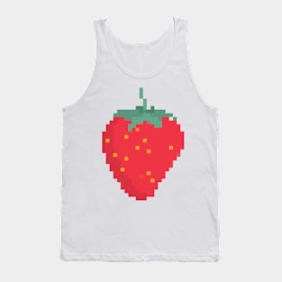 Strawberry Pixel Art Tank Top